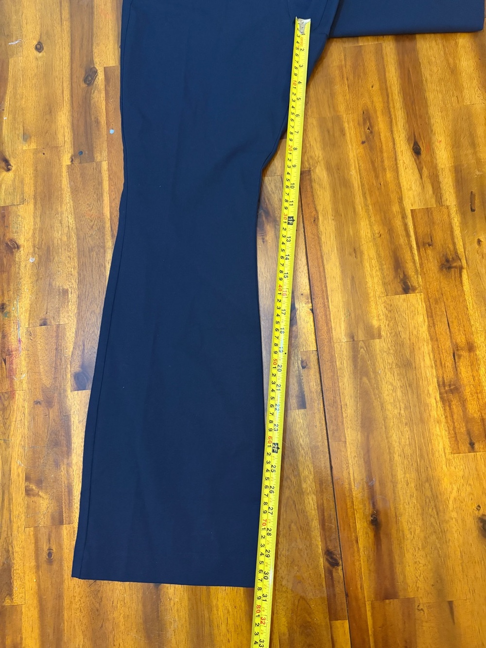Old Navy High-Waisted Pixie Flare Pants Navy Blue Dress Trousers Stretch size 14 - Picture 5 of 6